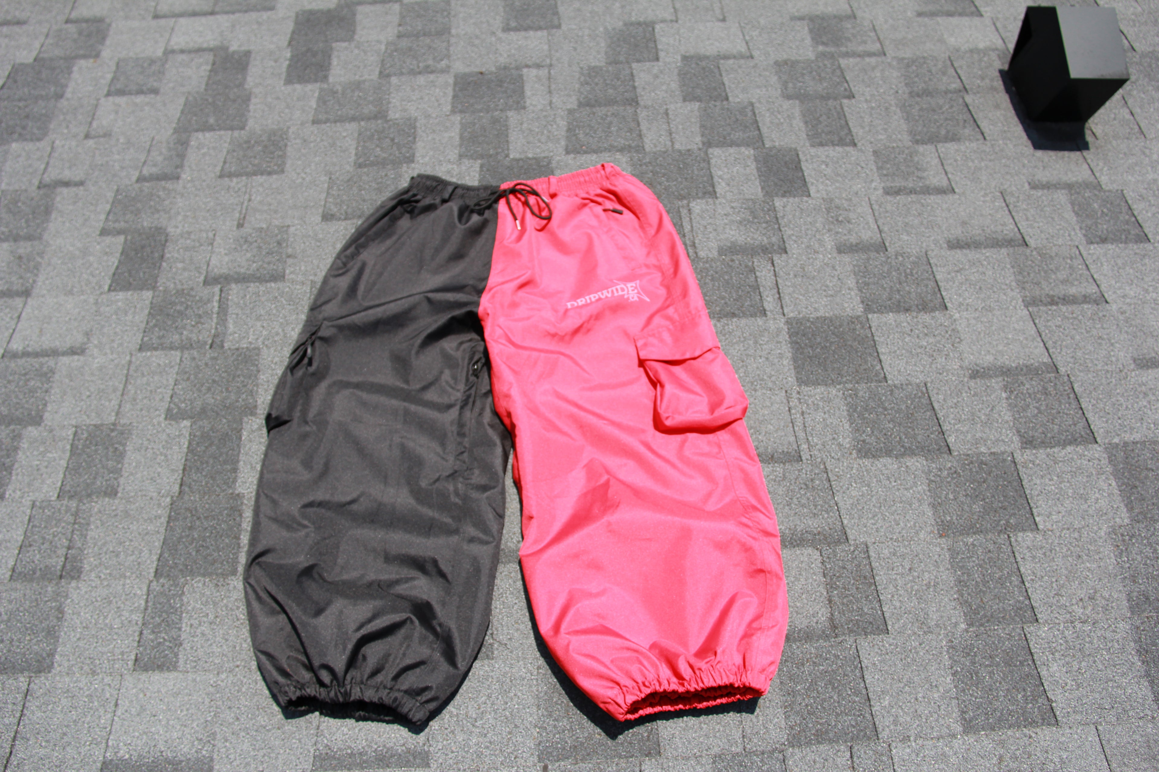 Baggy snowpants Red/Black