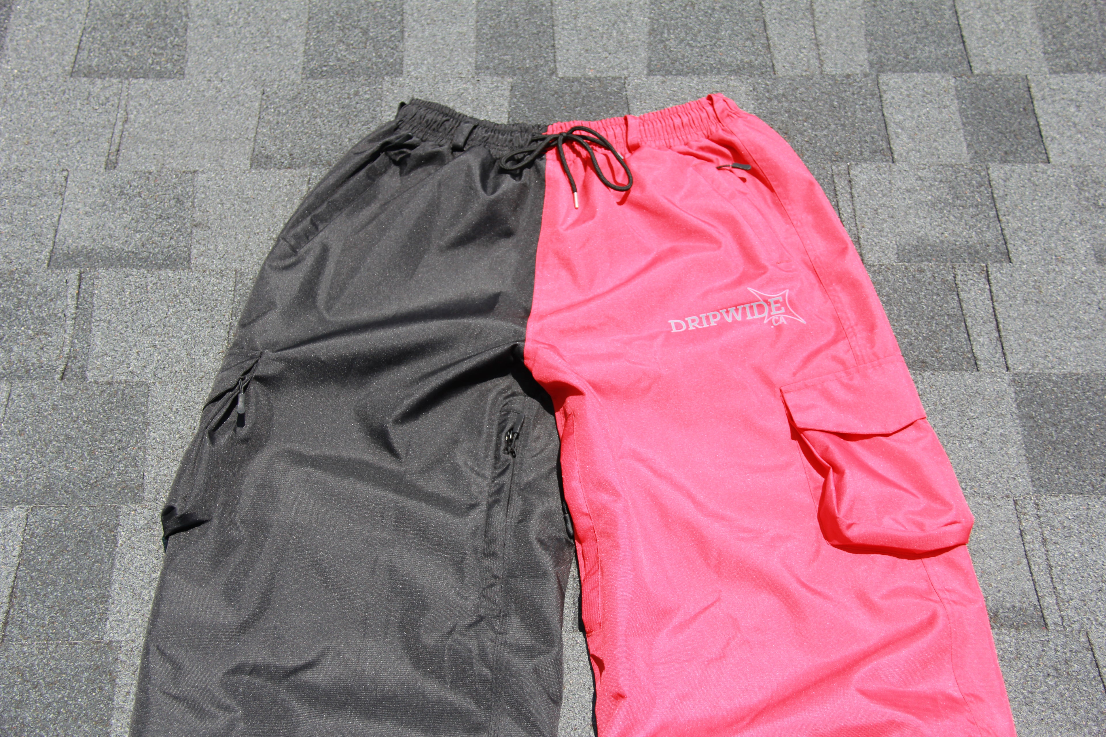 Baggy snowpants Red/Black